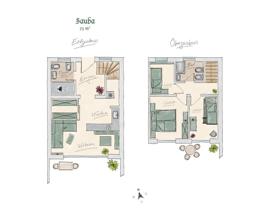 Ferienwohnungen "Zur Wally", Apartment Sauba การ์มิช-พาร์เทนเคียร์เชน ภายนอก รูปภาพ